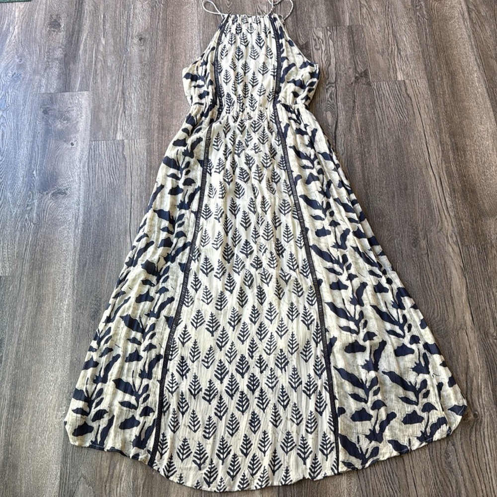 Philosophy Dress Blue and White Soledad Maxi Dress Size Medium Sleeveless - Picture 11 of 15